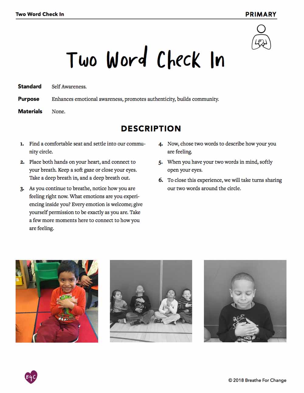 an activity to build students' emotional awareness 