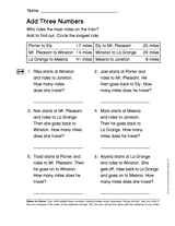 Add Three Numbers (Gr. 2)