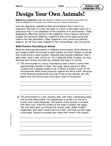 Science and Language Arts: Design Your Own Animals