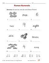 Roman Numerals II