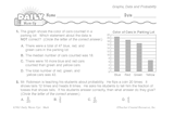 Math Warm-Up 158 for Gr. 5 & 6: Graphs, Data & Probability