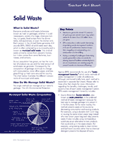 Waste Reduction Unit: Activities on Solid & Hazardous Waste